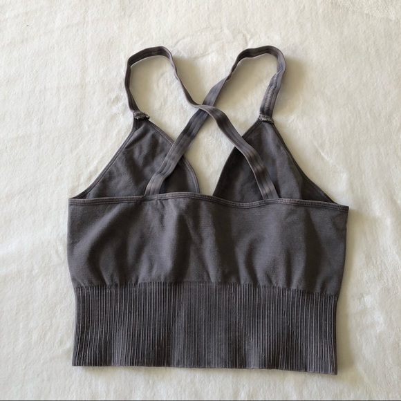 Free People Grey Good Karma Crop Top - Picture 3 of 5